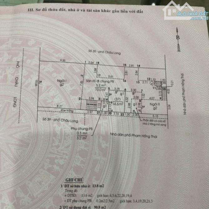 Đỉnh cao, mặt phố Châu Long phố cổ ba đình, 280m mặt tiền 10m giá 88 tỷ