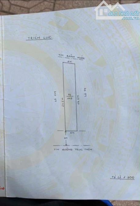 Siêu rẻ lô đất 145m tuyến 2 đường máng kinh doanh nhỏ lẻ giá chỉ 26tr/m - 1