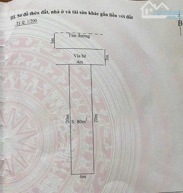 Cần bán lô đất phân lô vườn mơ 358 đà nẵng đi vào . Diện tích 80m ngang 4m hướng bắc - 1