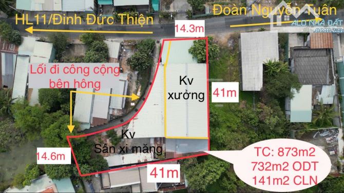 Bán kho đường Đoàn Nguyễn tuân Tân Quý Tây diện tích 836 m2 full thổ cư giá 25 tỷ TL - 5