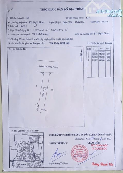 BÁN ĐẤT GẤP - THƯƠNG LƯỢNG MẠNH - GIÁ 3.9 TỶ - 1