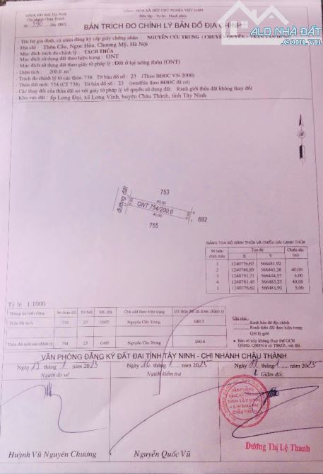 BÁN ĐẤT - 5x40, 200m2 thổ - 350 triệu - Sổ Hồng - Ngân hàng  hỗ trợ 70%. - 1