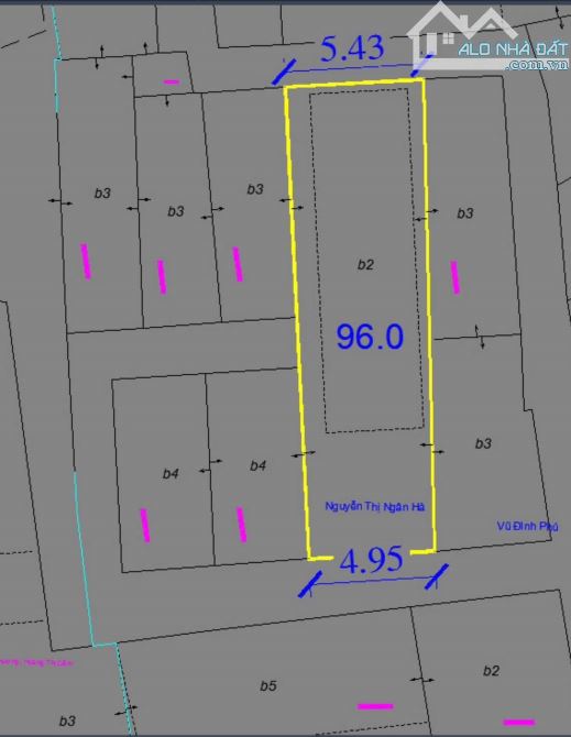 BÁN ĐẤT NGÕ 197 HOÀNG MAI - 96M2 - 2 THOÁNG TRƯỚC SAU - CHIA LÔ - XÂY CCMN