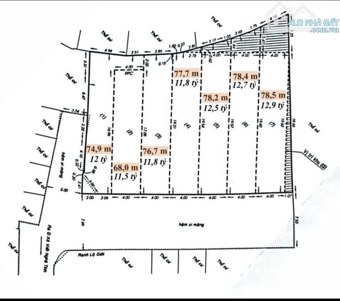 Bán đất hẻm xe hơi sát mặt tiền Xô Viết NGhệ Tĩnh, gần đại học Hutech 4x20m