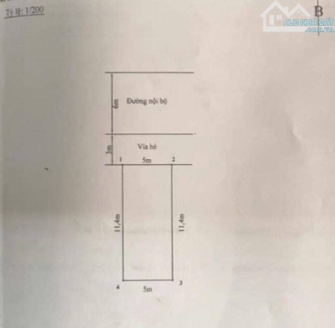 Cần Bán đất TĐC Sao Sáng - 654 Ngô Gia Tự - Diên tích: 57m2 ngang 5m - Đường nhựa 6m vỉa h - 1