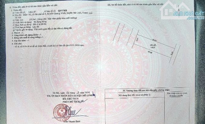 Bán đất KĐG tổ 4 Quang Minh-100m=6 tỷ2 - 2