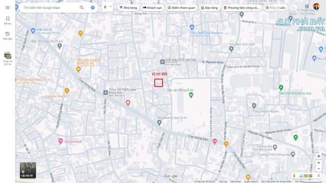 Bán đất biệt thự 7.8x33m, hẻm Hà Huy Giáp p.Đông Hòa kế sân vận động lớn Dĩ An - 2