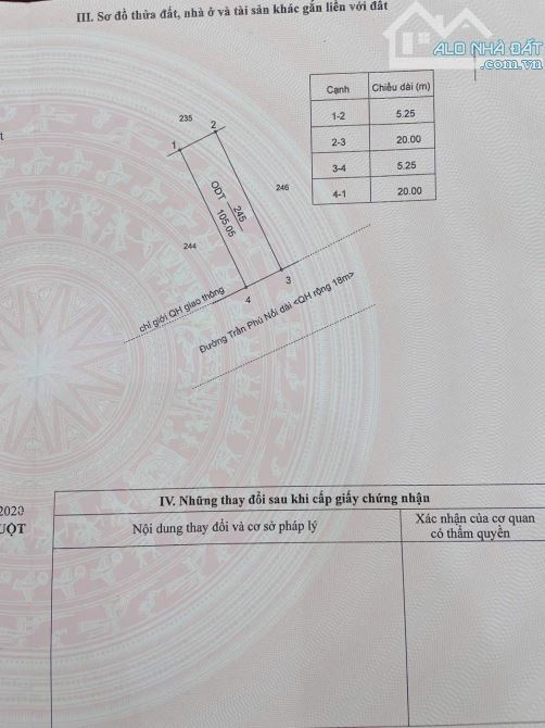 ĐẤT ĐẤU GIÁ ĐƯỜNG TRẦN PHÚ - PHƯỜNG THÀNH NHẤT - 2