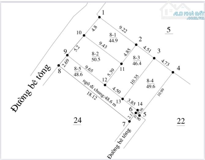 Đất chia lô 45-50m2 ngõ 5m giá 1,6 tỷ Đỗ Động Thanh Oai