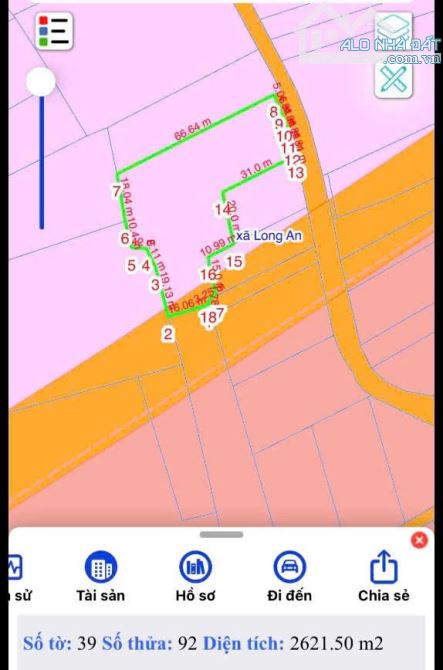 NÓNG! [2621m2] có thổ cư, vị trí đẹp, mặt trước sân bay, full hồng, đường nhựa, giá tốt - 1