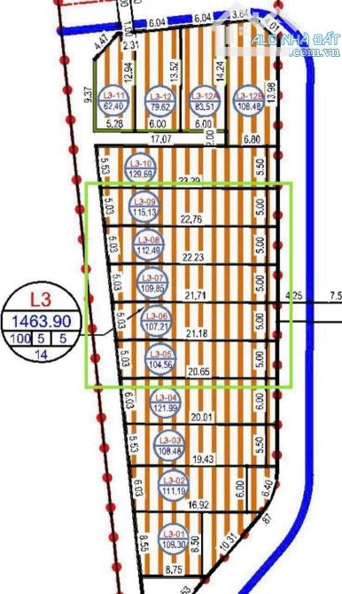 Bán 105m đất mặt đường Lê Quang Đạo TDC Đông Khê 2 Ngô Quyền Hải Phòng - 1