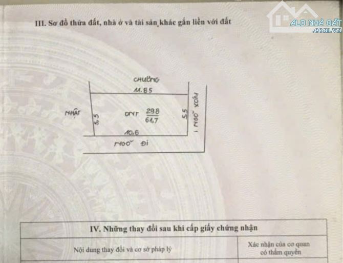 Bán đất xã Thụy Hương, Chương Mỹ, 61,7m giá đầu tư - 1