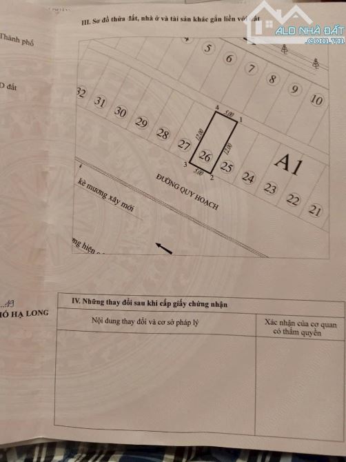 Bán Lô A1-26 Hà Khánh A,P.Cao Xanh. DT:60m2,MT:5m.H:Tây Nam !!! - 4