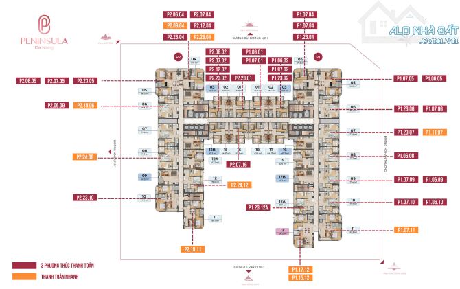 SỐC! Căn Hộ Cao Cấp Peninsula – 2PN, 63.3m², View Pháo Hoa Đẳng Cấp –Sở Hữu Ngay - 8