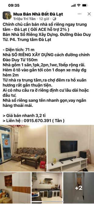 Bán Nhà Mai Anh Đào Phường 8 TP Đà Lạt