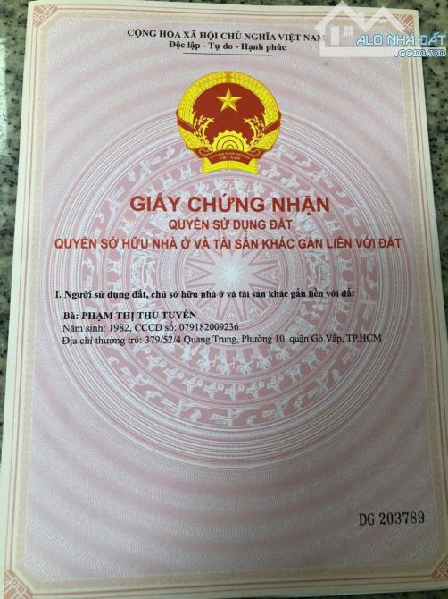 Bán gấp nhà 379/ 52/4 Quang Trung P10 3 lầu 7 tỷ - 17