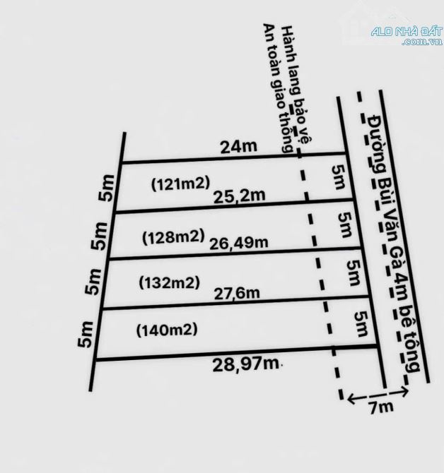 💎 ĐẤT THỔ ĐƯỜNG BÙI VĂN GÀ XÃ QUÊ MỸ THẠNH TÂN TRỤ LONG AN.DT: 5X28 M GIÁ: 550TR TL - 3