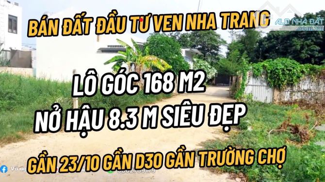 Bán đất 2 mặt tiền vĩnh hiệp nha trang gần23/10