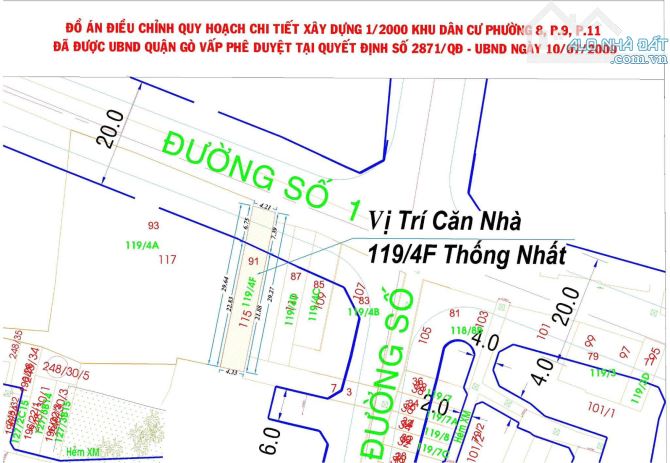 Cần bán gấp nhà mặt tiền Đường Số 1, Phường 11, Quận Gò Vấp, TP HCM