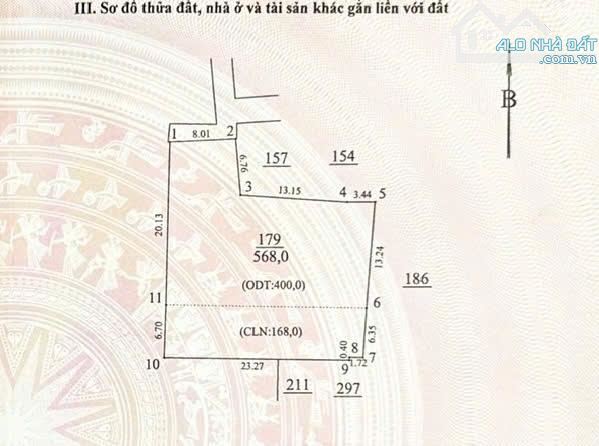 Bán đất tây tựu diện tích 568/598m, giá 48.8 tỷ, ô tô đậu tận cửa