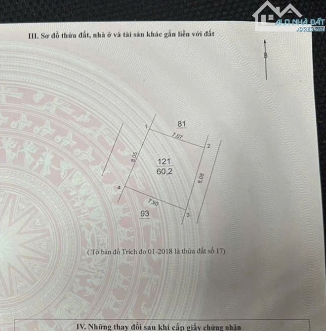 📣📣BÁN ĐẤT VẠN 3 THANH TRÌ GẦN CHỢ - ĐƯỜNG THÔNG Ô TÔ   ⛔️Diện tích: 60.2M2