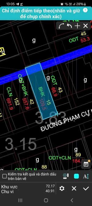 Bán đất + nhà cấp 4 mặt tiền đường phạm cự lạng phường rạch dừa tpvt giá 3ty5