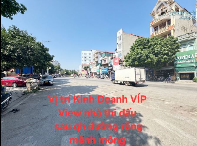 Vị trí Kinh Doanh VÍP DT 128m² 3T MT 6.8m View nhà thi đấu Sau qh đường rộng mênh mông - 1