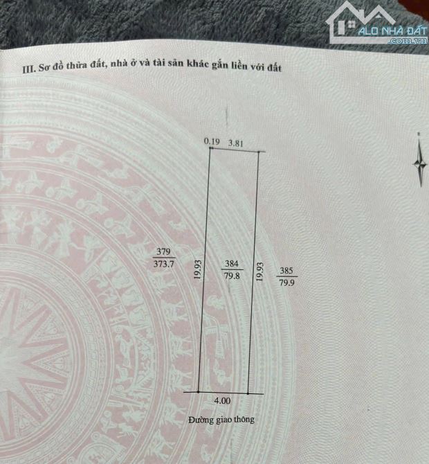 Bán đất ngõ phố Lý Quốc Bảo, TP Hải Dương, 80m2, mt 4m, ngõ oto nhỏ vào được, hướng nam - 2