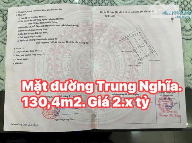 LÔ GÓC ĐƯỜNG TRUNG NGHĨA ,HỢP ĐỨC ,ĐỒ SƠN THÍCH HỢP PHÂN LÔ HAY LÀM NHÀ VINA - 4