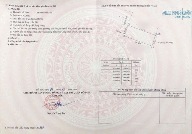 Bán lô F0 tại TDP Đông Tiến - Hải Sơn - Đồ Sơn - Hải Phòng - 4