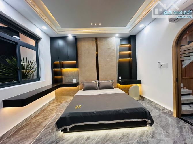 Nhà 80m2, ngang 5, hem thông, 3 lâu,full nội thất,hướng đông nam - 7