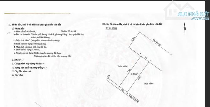 Bán 3 thửa 60m lô 14 đường Lê Hồng Phong gần Ngô Gia Tự quận Hải An Hải Phòng