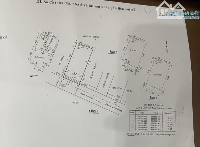 Xe hơi hẻm 908 Quang Trung, 5.3x12m sổ vuông, 4 lầu, 5 PN, 6 WC