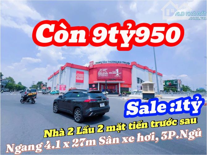 Bán Nhà 2 mặt tiền trước sau đường Nguyễn Ái Quốc gần BiG Tân Hiệp TP Biên Hoà .