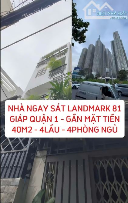 NHÀ SÁT LANDMARK 81 GIÁP QUẬN 1 , VIEW ĐẸP