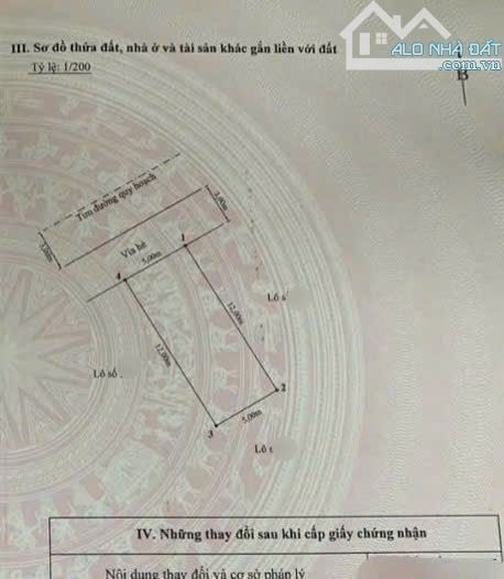 Cần bán lô đấtTdc đồng giáp.. hải an  Dt 60m ngang 5m ko lỗi lầm gì. G..iá chào 63tr. Pháp