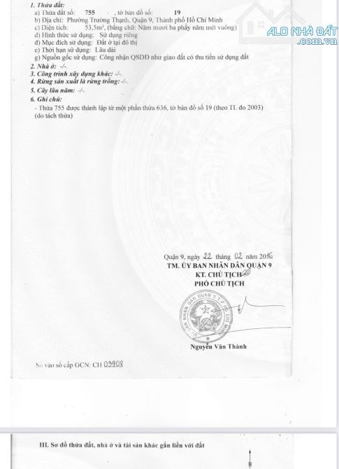 Bán lô đất đường Nguyễn Xiển, phường Trường Thạnh, TP Thủ Đức - 1
