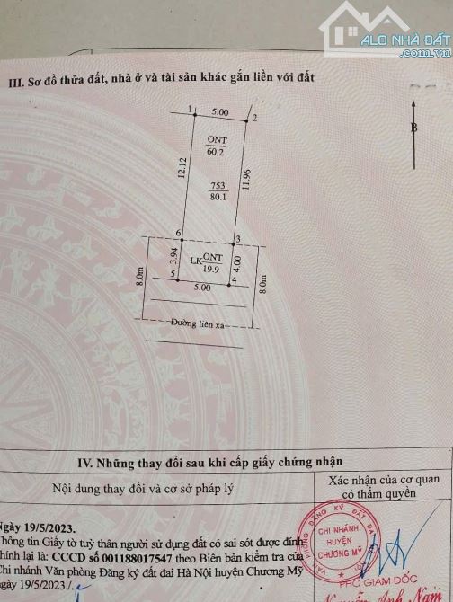 BÁN LÔ 80M2 TRỤC KINH DOANH APHAN LIÊN HUYỆN CHƯƠNG MỸ - QUỐC OAI - 1