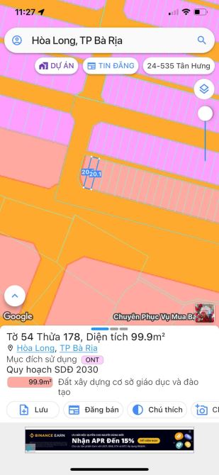 Cần Bán Đất Tái Định Cư Lan Anh 2 Xã Hoà Long ,Thành Phố Bà Rịa - 1