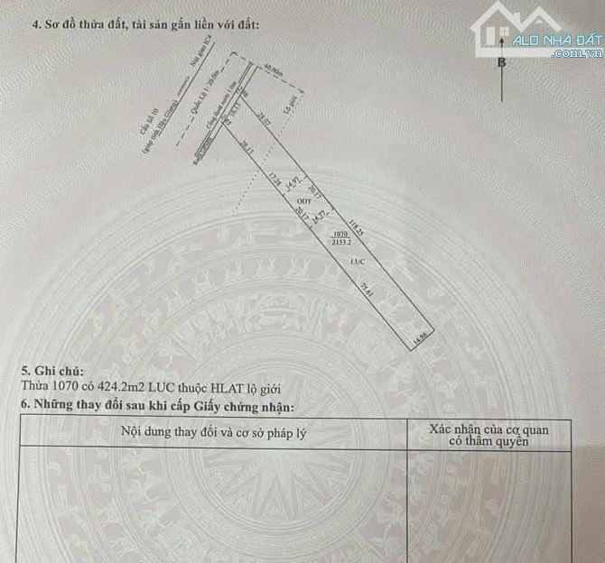 BÁN 2153m2 ĐẤT - MẶT TIỀN QUỐC LỘ 1A - P. BA LÁNG - Q. CÁI RĂNG - TP. CẦN THƠ - 2