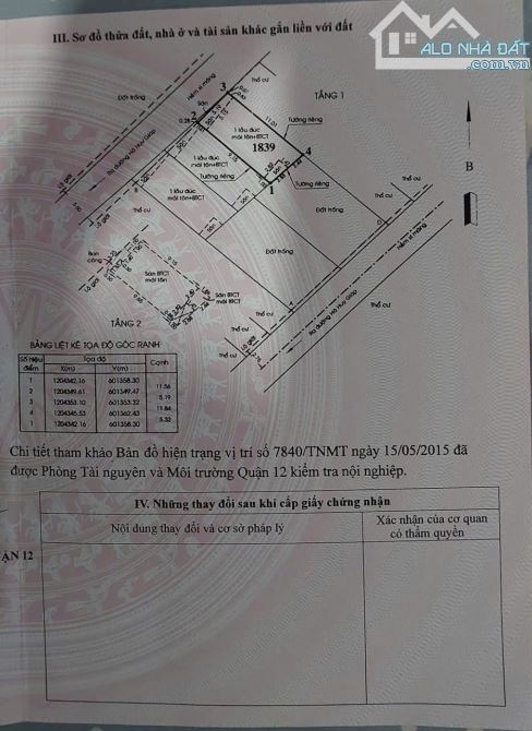 Nhà hem xe tải, 2pn,1 phòng thờ,3wc, hướng tây bắc,giá 4,15ty,ngang 5.4m - 2