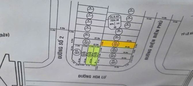 Chủ Cần tiền Bán gấp 2 lô liền kề Mặt Tiền Hoa Lư . Dt 233m2. Giá 8tỷ500. Bán lẻ Từng Lô - 2