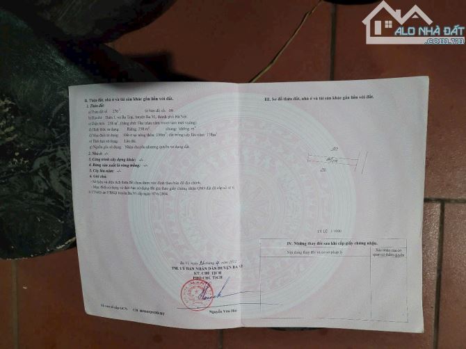 Chỉ 1,85 tỷ,lô 258m tại Ba Trại,bám đường nhựa liên huyện 3 ô tô tránh,kinh doanh được - 3