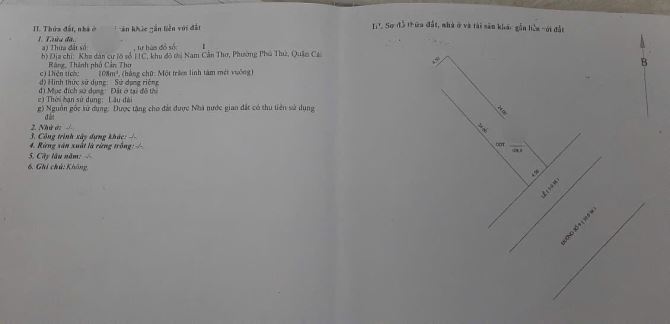 BÁN CẶP NỀN ĐƯỜNG SỐ 9 KDC NÔNG THỔ SẢN (11C) CẦN THƠ - 5.6 TỶ - 3