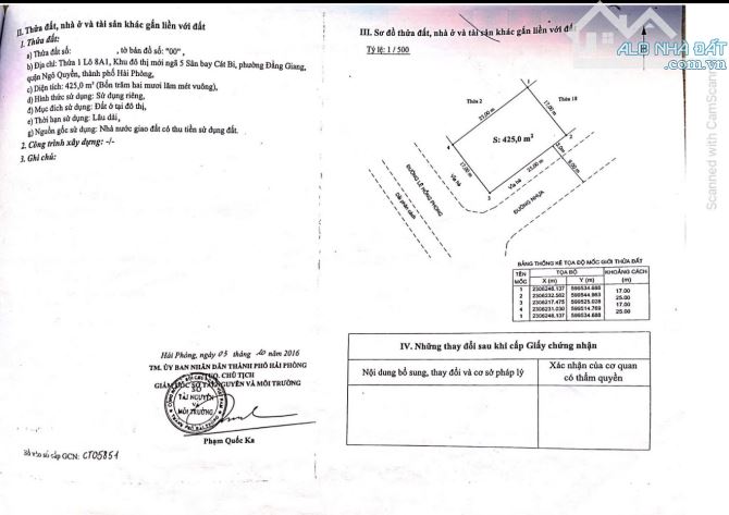 Bán 17 lô đất mặt đường Lê Hồng Phong quận Ngô Quyền và Hải An Hải Phòng