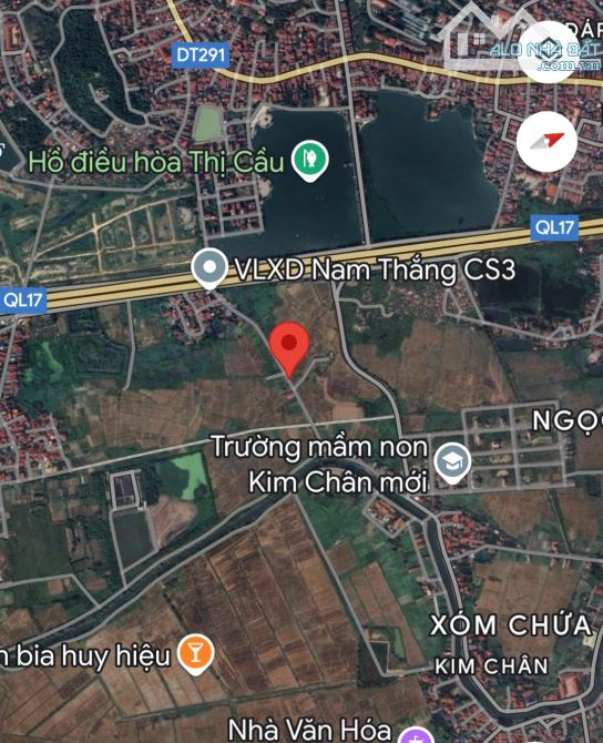 Bán lô đất trục chính ngọc đôi phường kim chân TP Bắc Ninh 180m2 mặt 8.2m giá 4.1 tỷ