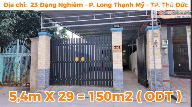 Nhà 1 trệt 1 lầu 3PN đg Đặng Nghiêm p.Long thạnh Mỹ Q9 150m2