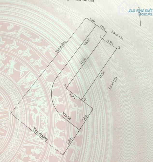 🍀Bán lô góc siêu đẹp TĐC Đồng Giáp, Hải An, Hải Phòng - Dtmb: 57,2m2, ngang 4m, vỉa hè 5m