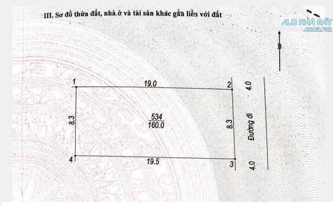 160m full thổ cư Thụy Hương, mặt tiền 8,3m giá chỉ 2xtr/m2 - 1