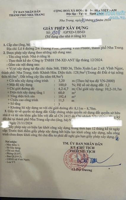 Bán lô đất hẻm Cầu Dứa Phú Nông, Vĩnh Ngọc - 1